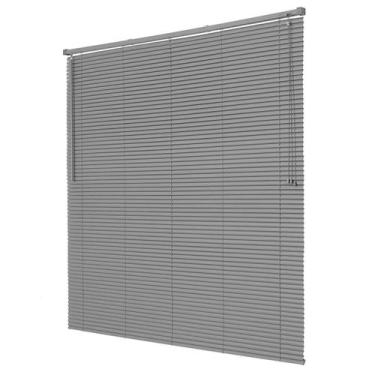 Imagem de Persiana Horizontal PVC 80x130cm Linha Off Cortina 25 mm Quarto Sala E