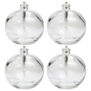 Imagem de Lamparinas de Vidro Com Pavio Eterno Sem Cheiro Para Restaurante 4 Unidades