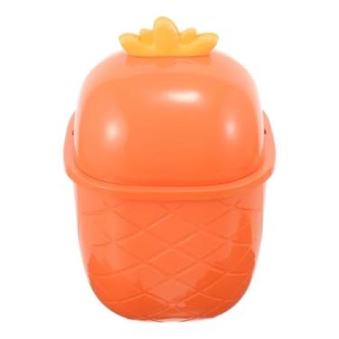 Imagem de ZABEES Lixo de mesa com tampa lixeira de caminhão latas automotivas cesto de lixo plástico escritório pequeno cesto para quarto escritório cesto de lixo