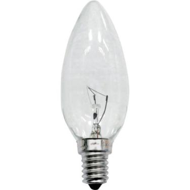 Imagem de Lâmpada Incandescente Taschibra 25W Vela Lisa CLARA 220V E-14
