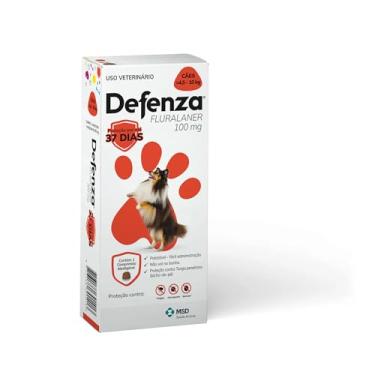 Imagem de Defenza® 100mg - Antipulgas, Bicho-de-Pé, Carrapatos e Sarnas - Cães de 4,5 a 10 kg - 1 Comp. Mastigável - MSD Saúde Animal