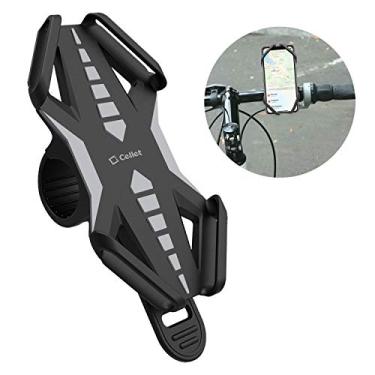 Imagem de Cellet Bike Suporte de telefone para bicicleta, suporte universal compatível para Apple iPhone XS/Max/XR/X/8/Plus Note9/8/5 Galaxy S9/S8/7 LG Stylo 4/ThinQ/G6/G5/Q7/V35/V30/V20/Q7+/Moto Z3 Play/Moto G6Cellet PHBIKE