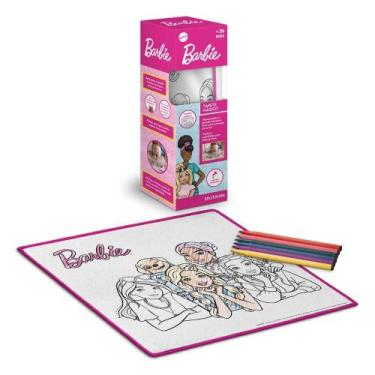 Imagem de Tapete Mágico Acqua Para Colorir Barbie Multikids - BR2386, Branco
