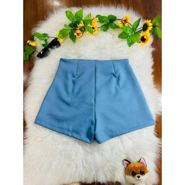 Imagem de Belala Moda Short novo feminina com zíper na esquerda sem bolso e sem 