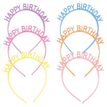 Imagem de 18 Peças Faixa De Cabeça Para Crianças Tiara De Aniversário De Faixa De Cabeça De Aniversário De Faixa De Cabeça Criativa Faixa De Cabelo De Aniversário Tiara