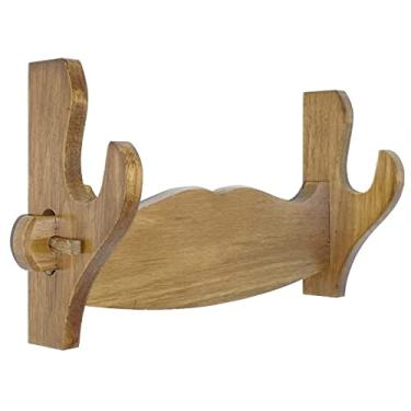 Imagem de JNQLLDS Suporte de espada prateleira de exibição de espadas, suporte de parede para espadas samurais, suporte de parede para exibição de espadas e katanas, suporte para pendurar armas e espadas