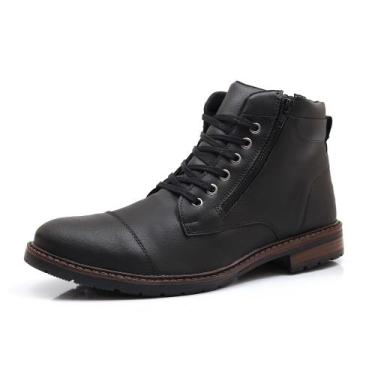 Imagem de Bota Masculina Casual Coturno Cano Baixo Confortavel Com Ziper - EXP, 