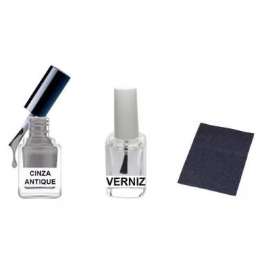 Imagem de Tinta De Retoque Tira Risco Carro Fiat - Cinza Antique - Jhow Adesivos