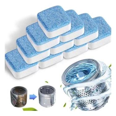 Imagem de Tablete de limpeza para máquina de lavar roupas  kit com 10 unidades  