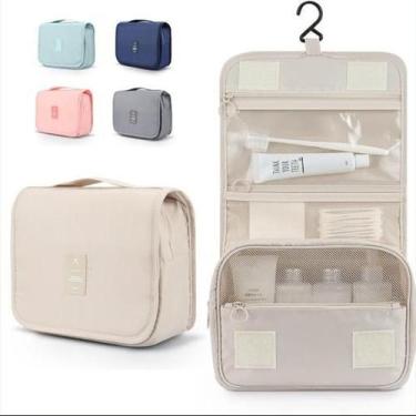Imagem de Necessaire Cores Sortidas com Divisória e Gancho Viagens - RTS MARTINS