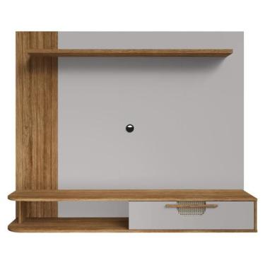 Imagem de Painel Tv Até 65 Pol Jeri Cinamomo Off White Bechara - Móveis Bechara