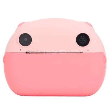 Imagem de Câmera de Impressão Instantânea, Câmera Infantil Impressão Sem Tinta de 2,4 Polegadas IPS HD Screen 24MP Contagem Regressiva Com Microfone Embutido para Presente Natal (Rosa)