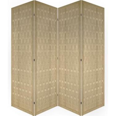 Imagem de Biombo Trançado Divisoria de Ambiente Sanfonado Separador Decoração (4)