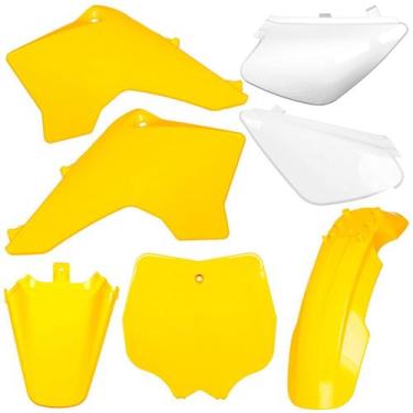 Imagem de Kit plástico carenagem moto pro tork tr50f - tr100f - tr125f, AMARELO,