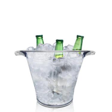 Imagem de Balde Gelo Para Evento Em Acrílico Transparente Krystalon, Acrilico, T