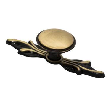 Imagem de Puxador Austin Ouro Velho Escovado 501 Linha Tradition Torralba