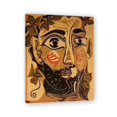 Imagem de Murais de homem barbudo Diego Rivera – Arte do realismo socialista mexicano, muralista do século 268, coleção clássica do museu de Nova York para decoração de casa 20 x 24 cm