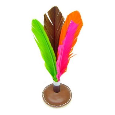 Imagem de Peteca Tradicional Em Couro - Multicolorido - 100% Artesanal