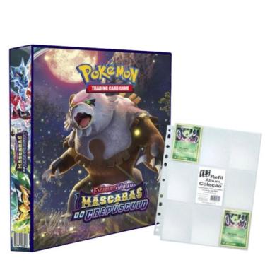 Imagem de Album Pasta Fichário Pokemon Escarlate e Violeta Máscaras Crepúsculo c