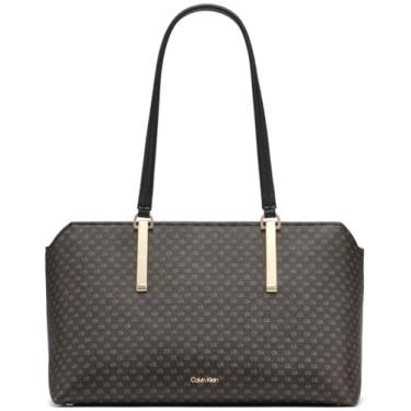 Imagem de Calvin Klein Bolsa com zíper Lori, marrom/cáqui/preta, tamanho único, marrom/cáqui/preto, One Size