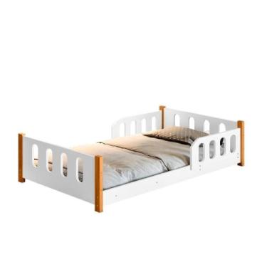 Imagem de Mini Cama Infantil com Grade Mimo Branca - CASA H