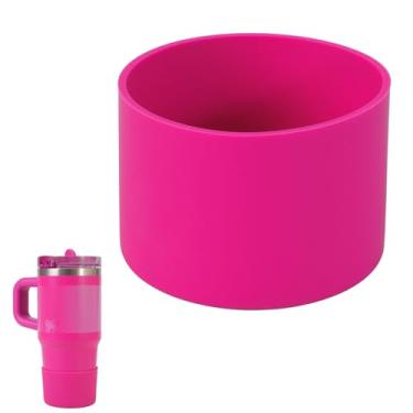 Imagem de kapiado Bota para copos Stanley de 400 ml, bota de silicone para Stanley Quencher 400 ml, acessório protetor inferior para copo Stanley de 400 ml (Violet, 400 ml)