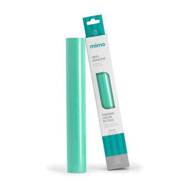 Imagem de Adesivo Vinil Thermal Color - Frio - Verde Menta perolizado para Azul 