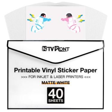 Imagem de Vinil imprimível HTVRONT para impressora a jato de tinta e laser de 40