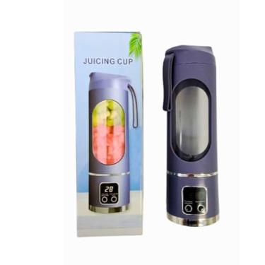 Imagem de Liquidificador Portátil Recarregável 8 Lâminas, Automatico Suco Smoothies Vitaminas Leite(ROXO)