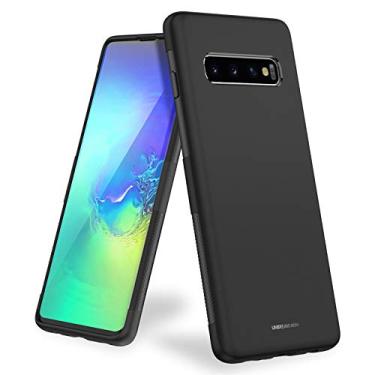 Imagem de UNBREAKcable Capa para Samsung Galaxy S10 (6,1 polegadas) - Capa protetora de silicone TPU fosco ultrafino para Galaxy S10 [à prova de choque, antiderrapante e antiimpressões digitais] - preta