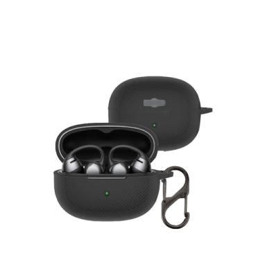 Imagem de Capa para fones de ouvido SHOKZ OpenDots ONE, capa protetora de silicone macio à prova de choque com mosquetão (preto)