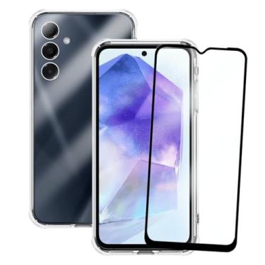 Imagem de Capa Capinha Anti Impacto + Película Premium 3D Vidro Para Galaxy A55 5G