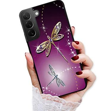 Imagem de Para Samsung A35, para Samsung Galaxy A35 5G, capa traseira macia protetora durável, HOT12540 libélula roxa