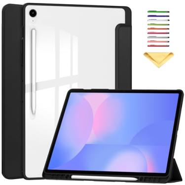 Imagem de UUcovers Capa para Galaxy Tab S10 FE+/S10 FE Plus 13,1 polegadas 2025 (Modelo: SM-X620/SM-X626B) Capa com suporte de três dobras com suporte para caneta S, despertar/hibernar automaticamente
