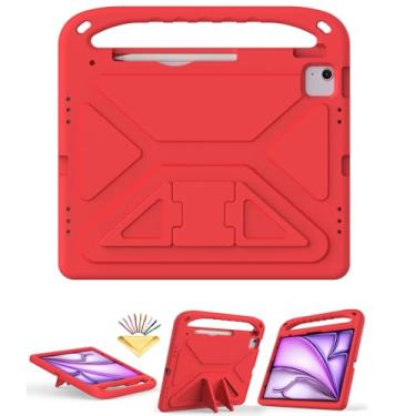 Imagem de UUcovers Capa infantil para iPad Pro 33.0 cm M4 2024 com suporte/alça/caneta stylus porta-lápis, leve, macio, EVA, resistente, à prova de choque, resistente, dobrável, para meninas e meninos, linda