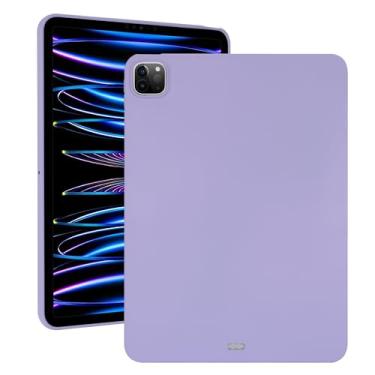 Imagem de UUcovers Capa para iPad Pro de 13 polegadas M4 Tablet 2024 (modelo: A2925/A2926/A3007), capa traseira de TPU macio e leve à prova de choque, capa protetora de silicone à prova de arranhões, roxa