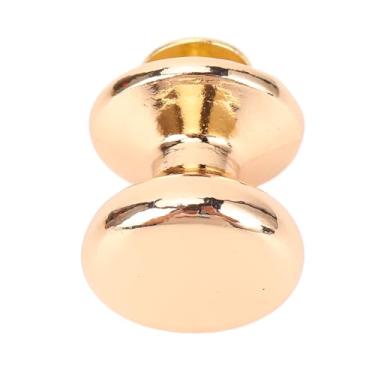 Imagem de Fockety 20 Conjuntos de Rebite e Parafuso, Botão de Cabeça Redonda de 15 Mm Rebite de 6 Mm para Parafusos de Ferro Cruzado para a Gaveta Artesanato de Couro (GOLD)