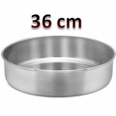 Imagem de Assadeira Forma Redonda Para Bolo Tortas 36x10 em Alumínio - Pratika