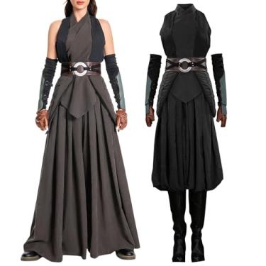 Imagem de eioaner Fantasia feminina cosplay conjunto completo roupas adulto roupão uniforme Halloween, Terno, M