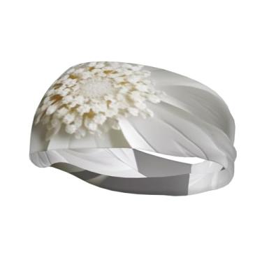 Imagem de Bandanas de corrida para homens e mulheres, faixas de suor esportivas com absorção de umidade, lenço de cabeça atlético, faixa de cabelo elástica para tênis, basquete, corrida