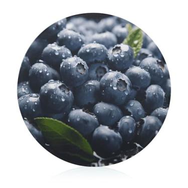 Imagem de Tábua de cortar para cozinha, antiderrapante, resistente ao calor, fácil de limpar, deliciosa tábua de corte de mirtilo - Presente de cozinha ideal para cozinheiros domésticos