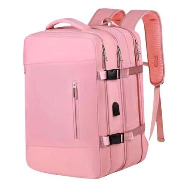 Imagem de Mochila Mala de Bordo Expansível até 45L Para Viagem Faculdade Trabalh