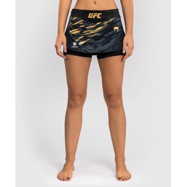 Imagem de Venum Short feminino autêntico UFC Fusion Fight Night, Preto/dourado, M
