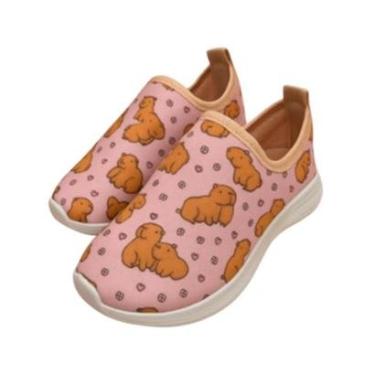Imagem de Tênis Infantil de Menina Capivara Leve Conforto Calce Fácil-Feminino