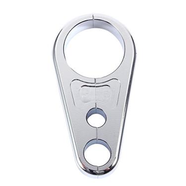 Imagem de Clipe de grampo de fio de embreagem de freio – Keenso 2,5 cm, 25 mm, cabo de embreagem ou braçadeira de linha de freio cromado liga de alumínio para