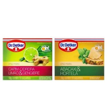 Imagem de Chá Capim Cidreira Limão e Gengibre + Abacaxi Hortelã - Dr. Oetker