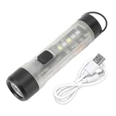 Imagem de Lanterna de chaveiro LED Mini lanterna de bolso super brilhante 700 fluxo luminoso Fluxo Recarregável Porta de carregamento tipo C para acampamento noturno Atividades ao ar livre