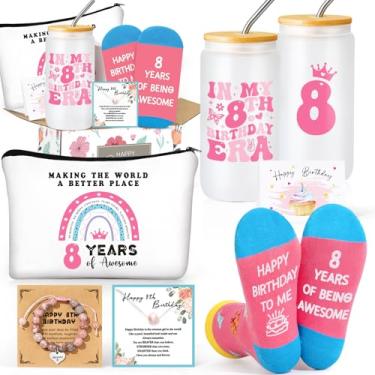 Imagem de Frerdui Presentes para meninas de 8 anos, presentes de aniversário de 8 anos, presente para meninas de 8 anos, linda adolescente, melhores ideias de presente de aniversário, decorações de 8 anos para