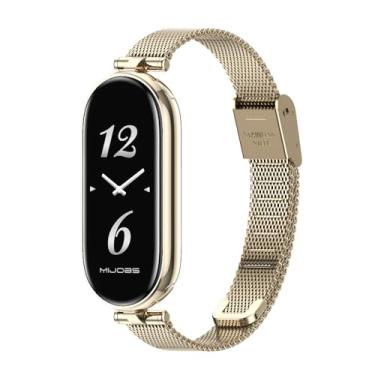 Imagem de MIJOBS Pulseira de substituição respirável para Xiaomi Mi Band 10/9/8 para Mi Fit Band 9 SmartWatch para mulheres e homens