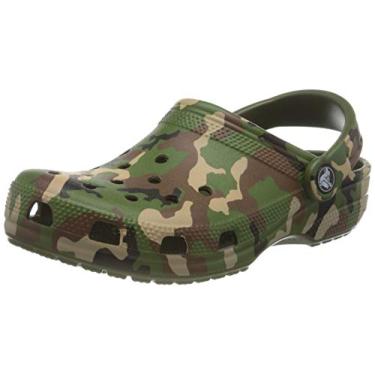 Imagem de Sandália crocs classic printed camo clog army green/multi - 35